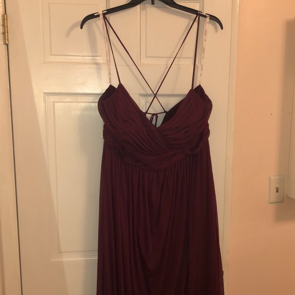 David’s Bridal Celebrate DB Studio Formal gown, color Wine, size 22.